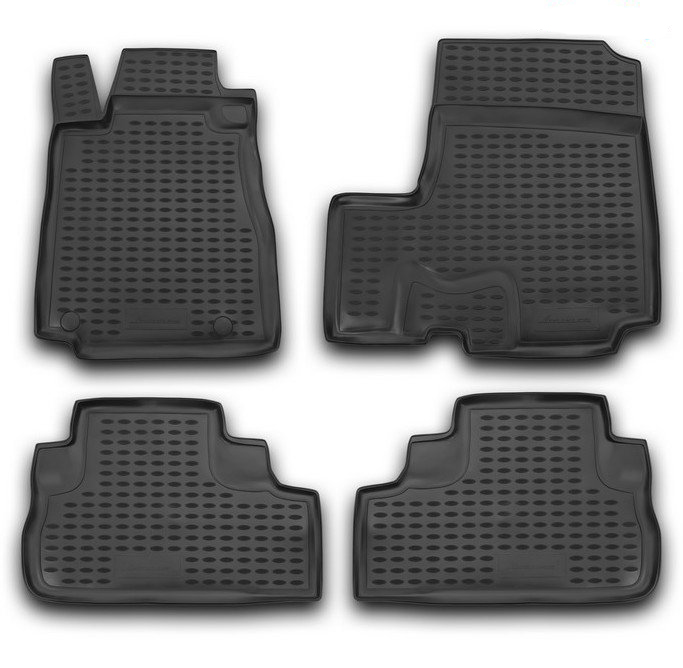 ΜΑΡΚΕ ΠΑΤΑΚΙΑ ΣΕ ΣΚΑΦΗ TPE ΛΑΣΤΙΧΟ ΓΙΑ HONDA CR-V 01/2007-2012  ΣΕ ΜΑΥΡΟ ΧΡΩΜΑ NOVLINE - 4 ΤΕΜ.