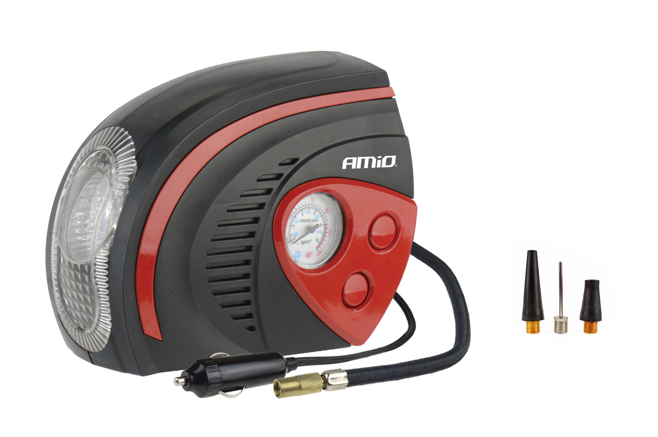 ΚΟΜΠΡΕΣΕΡ ΑΕΡΑ ΕΛΑΣΤΙΚΩΝ 12V 100psi 7bar ΜΕ ΦΙΣ ΑΝΑΠΤΗΡΑ & LED ΦΑΚΟ
