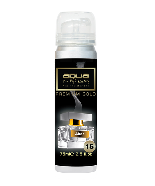 ΑΡΩΜΑΤΙΚΟ ΑΥΤΟΚΙΝΗΤΟΥ ΣΕ ΣΠΡΕΙ (SPRAY)  ΜΕ ΑΡΩΜΑ ABER PREMIUM GOLD SERIES 75ml AQUA - 1 TEM.