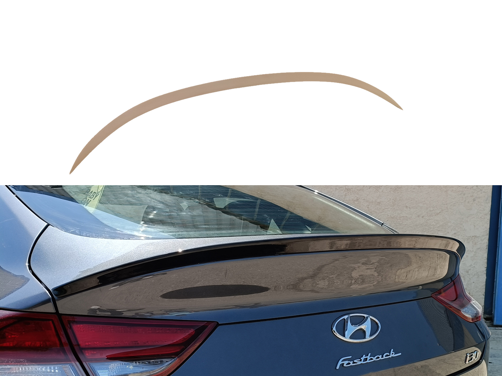 Αεροτομή Επικαθήμενη Hyundai i30 Mk3 Fastback (2016-)