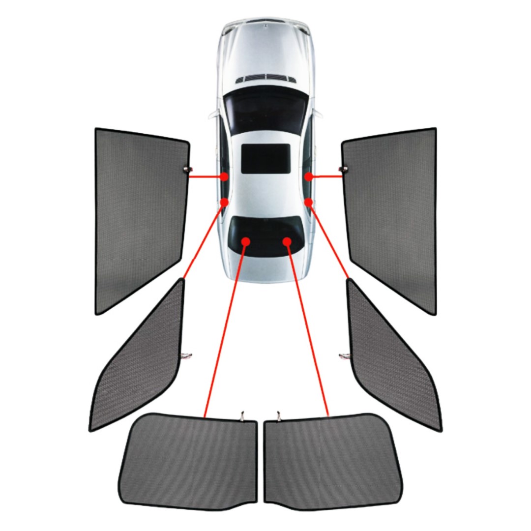 ΚΟΥΡΤΙΝΑΚΙΑ ΜΑΡΚΕ CAR SHADES ΓΙΑ SKODA KAROQ 5D 2017+ - 6 ΤΕΜ.