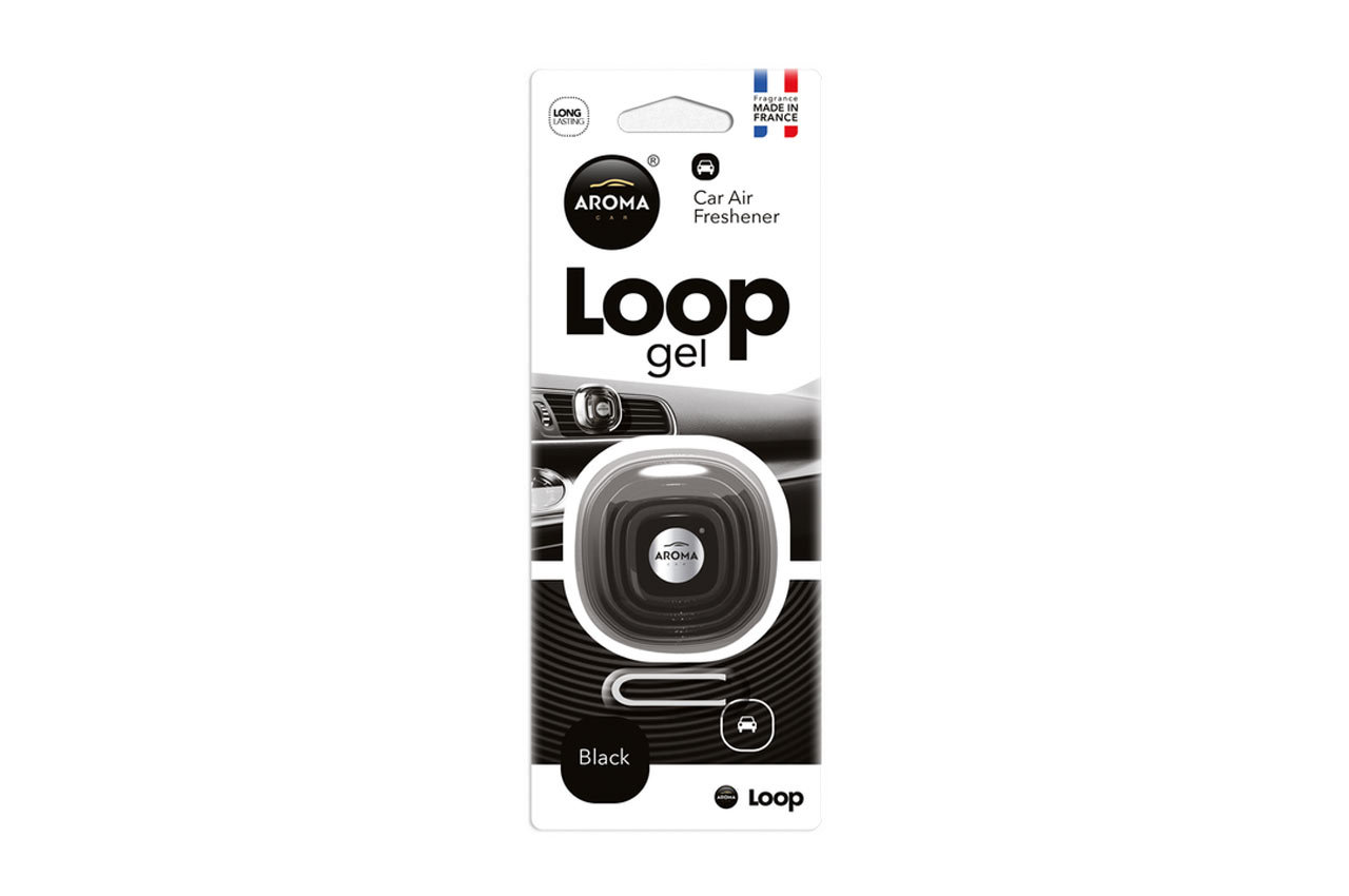ΑΡΩΜΑΤΙΚΟ ΑΕΡΑΓΩΓΟΥ AROMA CAR LOOP BLACK AMIO - 1 ΤΕΜ.