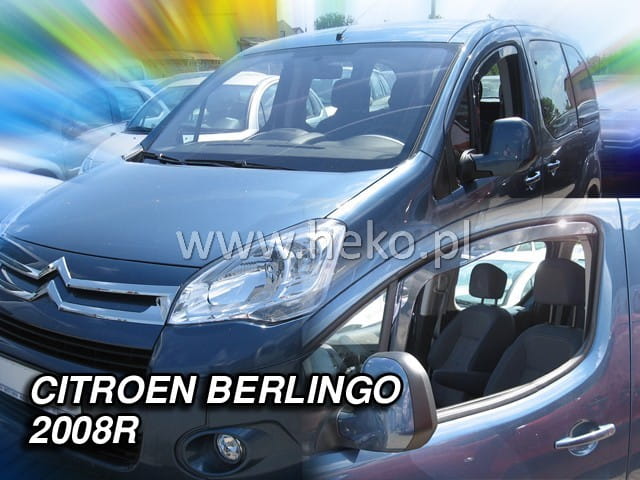 ΑΝΕΜΟΘΡΑΥΣΤΕΣ ΓΙΑ CITROEN BERLINGO/ PEUGEOT PARTNER 2008-2018 ΖΕΥΓΑΡΙ ΑΠΟ ΕΥΚΑΜΠΤΟ ΦΙΜΕ ΠΛΑΣΤΙΚΟ HEKO - 2 ΤΕΜ.