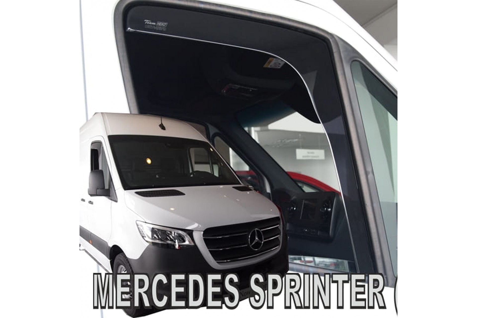 ΑΝΕΜΟΘΡΑΥΣΤΕΣ ΓΙΑ MERCEDES SPRINTER W907 2D 2018+ ΖΕΥΓΑΡΙ VAN ΑΠΟ ΕΥΚΑΜΠΤΟ ΦΙΜΕ ΠΛΑΣΤΙΚΟ HEKO - 2 ΤΕΜ.
