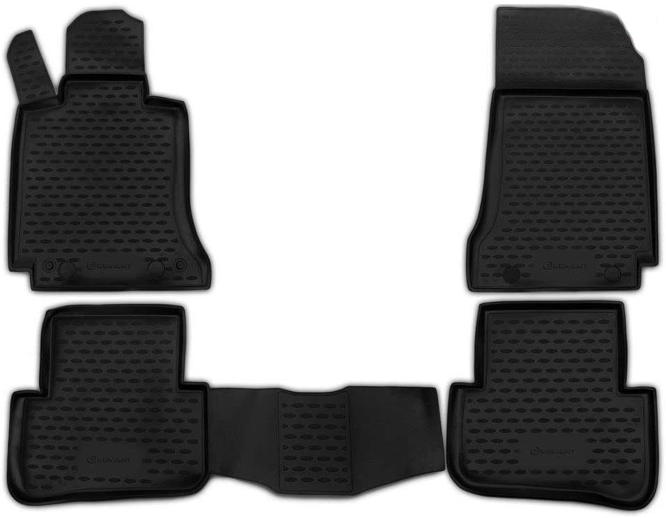 ΜΑΡΚΕ ΠΑΤΑΚΙΑ ΣΕ ΣΚΑΦΗ TPE ΛΑΣΤΙΧΟ ΓΙΑ MERCEDES C CLASS W204 2007-2014  ΣΕ ΜΑΥΡΟ ΧΡΩΜΑ NOVLINE - 4 ΤΕΜ.