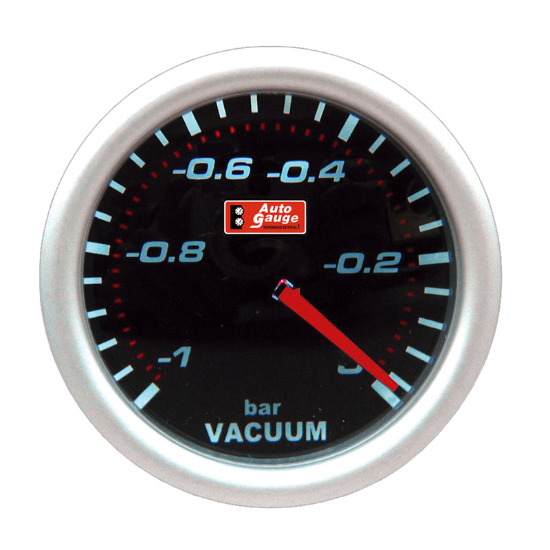 Όργανο Υποπίεσης Αέρα Vacuum Auto Gauge Μαύρο 52mm