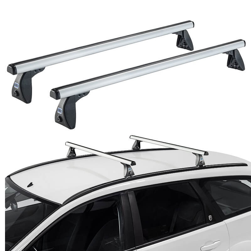 Μπάρες Οροφής Αλουμινίου CRUZ 924-022 Optima Alu S-108cm Ασημί 2 Τεμάχια