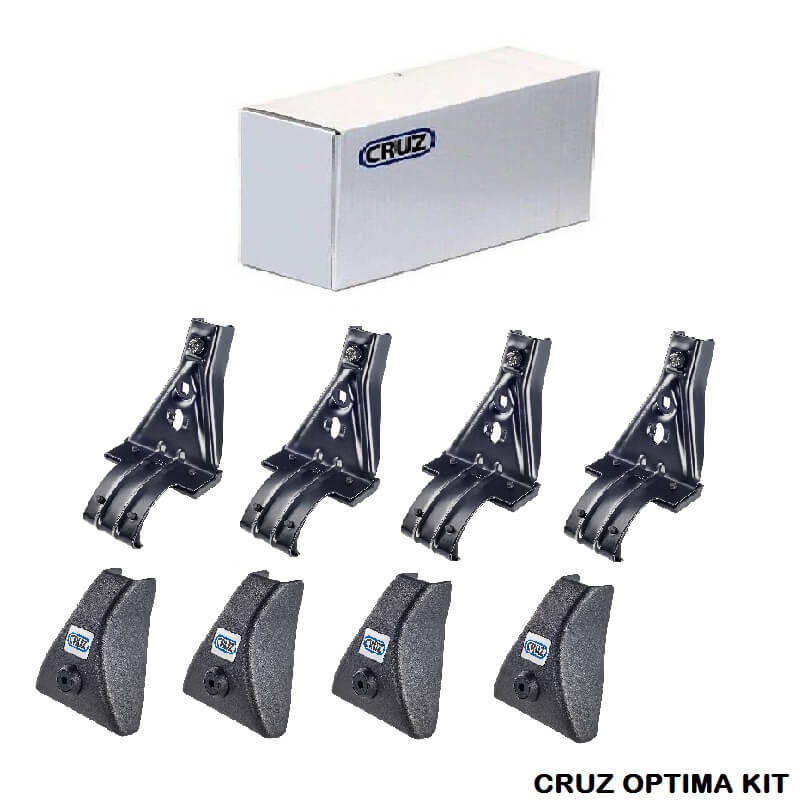 Πόδια / Άκρα Για Μπάρες Οροφής CRUZ Optiima 930-058 For VW Golf I/II (74-92) - Jetta I/II (79-92) Σετ 4 Τεμάχια