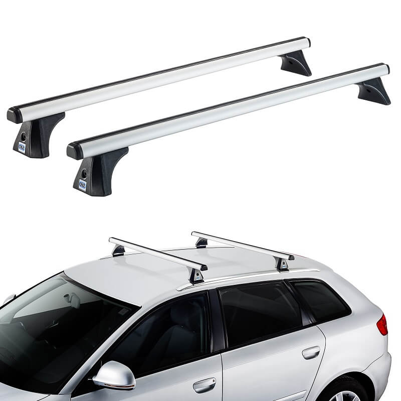 Μπάρες Οροφής Αλουμινίου CRUZ 924-760 Oplus AX-118cm Ασημί 2 Τεμάχια