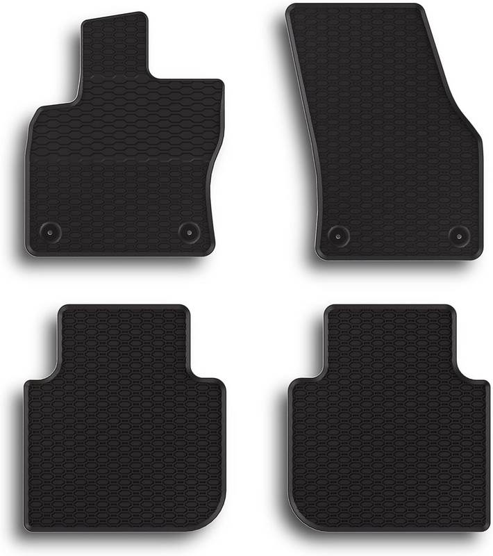 Λαστιχένια Πατάκια Geyer & Hosaja Για Seat Tarraco 2019+ / Skoda Kodiaq / VW Tiguan Allspace 2017+ 4 Τεμάχια Μαύρα 904/4C