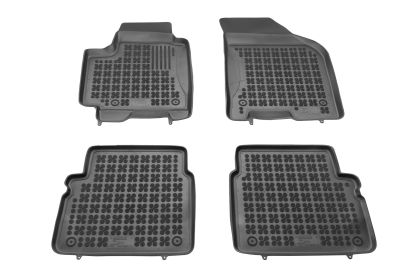 Λαστιχένια πατάκια Rezaw Plast για Chevrolet Aveo I (2003-2011) / Kalos (2004-2007) τύπου σκαφάκι - 4τμχ.