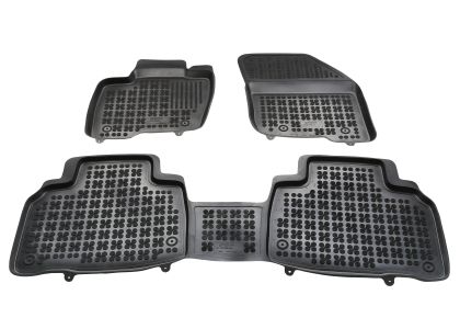 Λαστιχένια πατάκια Rezaw Plast για FORD Edge II (2015–2023) - τύπου σκαφάκι - 3τμχ.