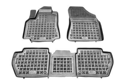 Λαστιχένια πατάκια Rezaw Plast για PEUGEOT Partner II / CITROEN Berlingo II (2008-2018) - τύπου σκαφάκι - 3τμχ.