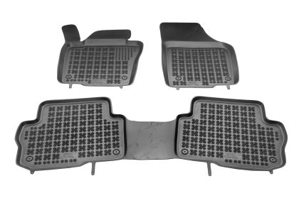 Λαστιχένια πατάκια Rezaw Plast για Volkswagen Sharan II (2010-2022) / Seat Alhambra (2010-2020) - 5 seats (front, middle) - τύπου σκαφάκι - 3τμχ.