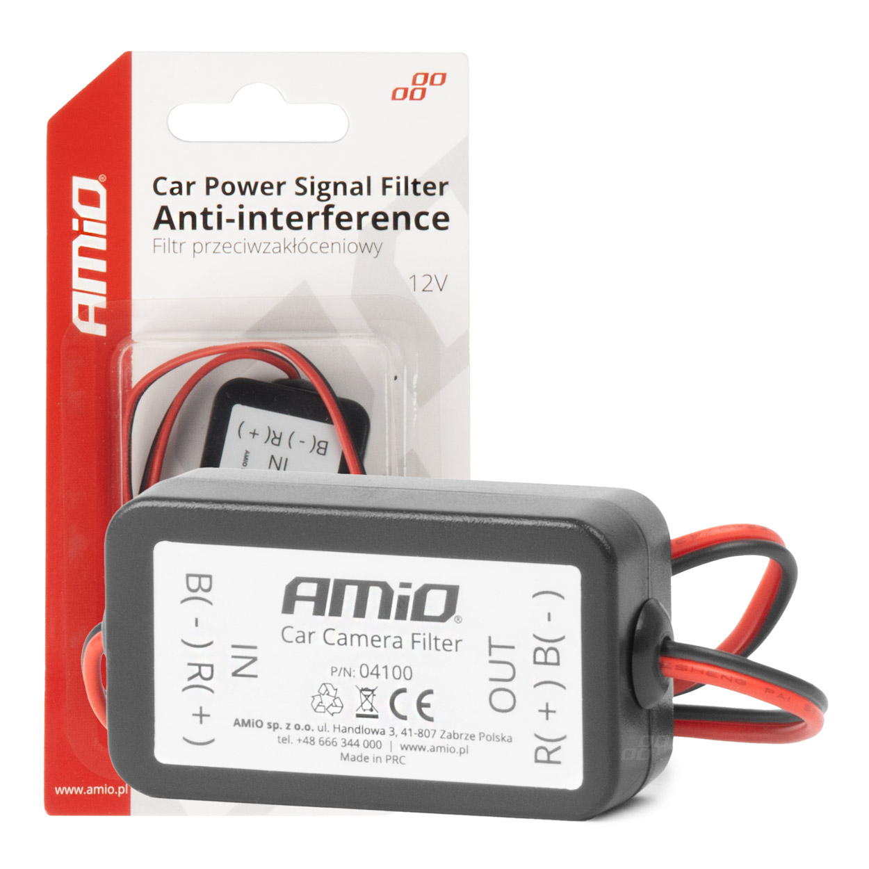 ΦΙΛΤΡΟ ΣΗΜΑΤΟΣ ΚΕΡΑΙΑΣ 12V 2A 24W AMIO - 1 τεμ.