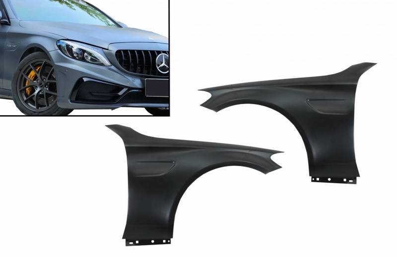 Φτερά Τροχών Για Mercedes-Benz  C-Class W205 S205 C205 A205 (2014-2020) Amg C63 Design 2 Τεμάχια