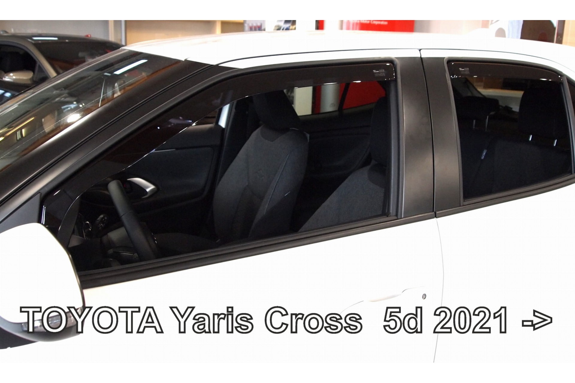 ΑΝΕΜΟΘΡΑΥΣΤΕΣ ΓΙΑ TOYOTA YARIS CROSS 5D 2021+  ΣΕΤ ΑΥΤΟΚΙΝΗΤΟΥ ΑΠΟ ΕΥΚΑΜΠΤΟ ΦΙΜΕ ΠΛΑΣΤΙΚΟ HEKO - 4 ΤΕΜ.