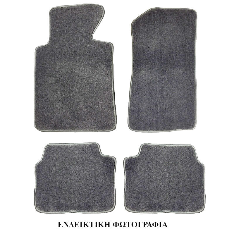 Πατάκια Αυτοκινήτου Μοκέτα Για Toyota Corolla 2001-2007 Γκρι 4 Τεμάχια