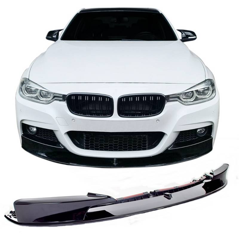 Μπροστινό Spoiler Για Bmw 3 F30/F31 11-19 M-Packet Γυαλιστερό Μαύρο M-Performance Look 1 Τεμάχιο
