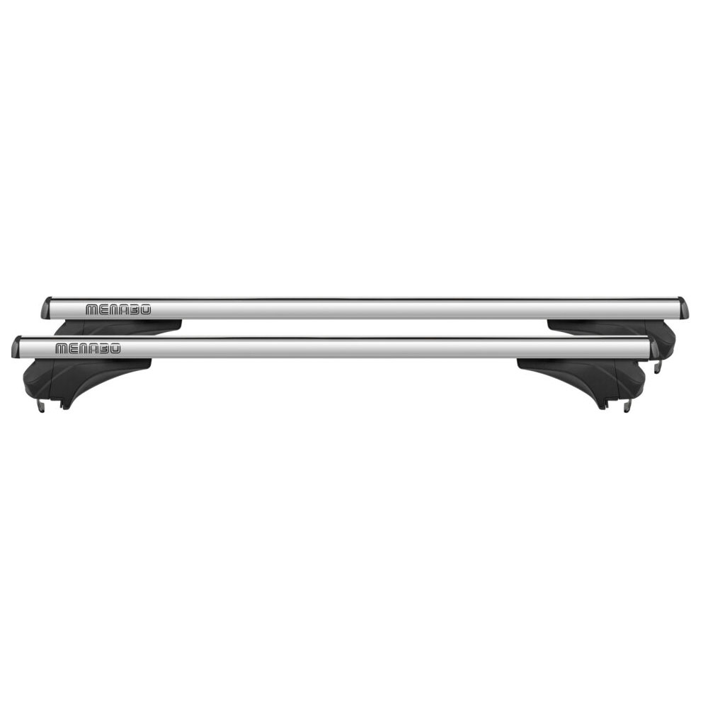 ΜΠΑΡΕΣ ΑΛΟΥΜΙΝΙΟΥ ARIEM XL 131,5 cm ΣΕ ΑΣΗΜΙ ΧΡΩΜΑ ΓΙΑ ΟΡΟΦΗ ΜΕ FLUSH ΚΑΙ RAISED RAILS MENABO - 2 ΤΕΜ.