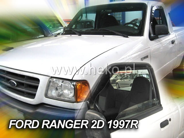 ΑΝΕΜΟΘΡΑΥΣΤΕΣ ΓΙΑ FORD RANGER PICK UP I 2D 1987-1997 / MAZDA B2500 PICKUP 1994-1997  ΖΕΥΓΑΡΙ ΑΠΟ ΕΥΚΑΜΠΤΟ ΦΙΜΕ ΠΛΑΣΤΙΚΟ HEKO - 2 ΤΕΜ.