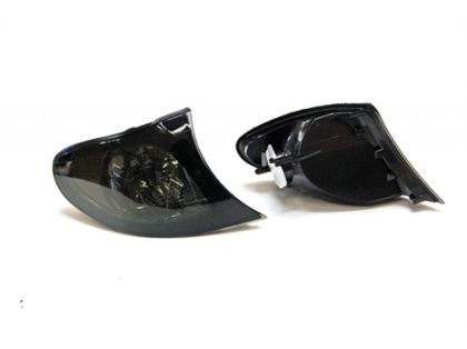 Φλας δίπλα στο φανάρι BMW E46 combi  (2001-2005) - φιμέ χρωμίου - σετ 2τμχ.