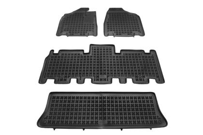 Λαστιχένια πατάκια Rezaw Plast για KIA Carnival II (2005-2014) - 7 θέσιο - τύπου σκαφάκι - 4τμχ.