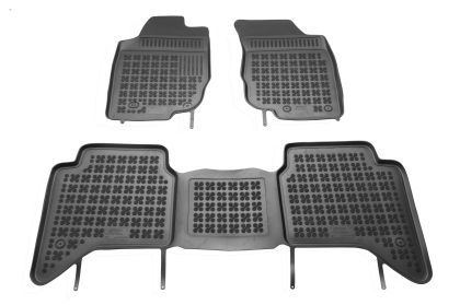 Λαστιχένια πατάκια Rezaw Plast για TOYOTA Hilux (2005-2015) - 4 doors - τύπου σκαφάκι - 3τμχ.