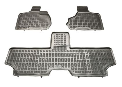 Λαστιχένια πατάκια Rezaw Plast για CHRYSLER Voyager IV (2001-2007) - 5-7-seater version - τύπου σκαφάκι - πρώτη και δεύτερη σειρά καθησμάτων - 3τμχ.