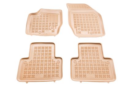 Λαστιχένια πατάκια Rezaw Plast για VOLVO XC90 (2002-2014) - τύπου σκαφάκι - μπεζ - 4τμχ.
