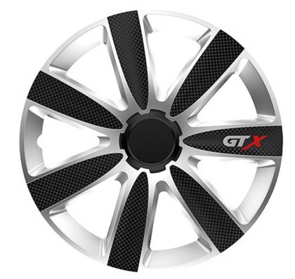 Τάσια αυτοκινήτου Versaco GTX CARBON Black/Silver - 14" - Μαύρο / Ασημί - 4 τμχ.