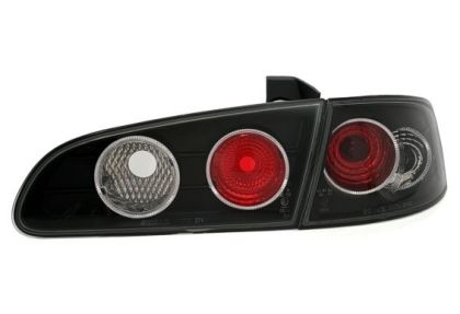 Πίσω φανάρια για Seat Ibiza 6L  (2002-2008) sedan / hatchback  - μαύρα - σετ 2τμχ.