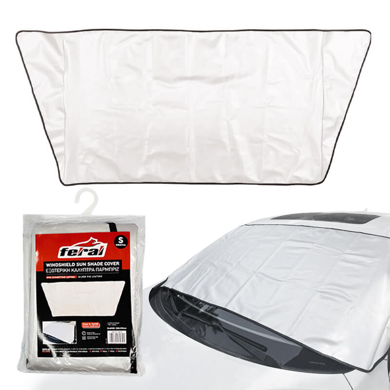 Ηλιοπροστασία Καλύπτρα Παρμπρίζ Small 208x80cm PVC Συνθετικό Δέρμα Feral 1 Τεμάχιο