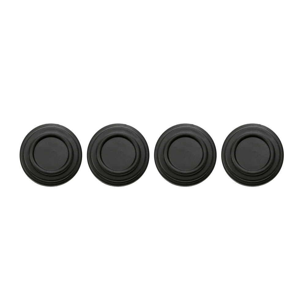 ΠΡΟΣΤΑΤΕΥΤΙΚΑ ΓΙΑ ΚΛΕΙΣΙΜΟ ΠΟΡΤΑΣ Φ26x8mm ΣΙΛΙΚΟΝΗΣ ΣΤΡΟΓΓΥΛΑ ΜΑΥΡΑ LAMPA - 4 ΤΕΜ.