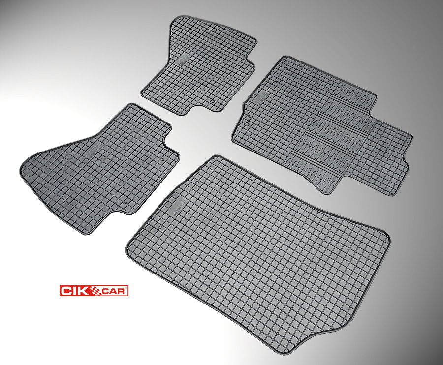 ΜΑΡΚΕ ΠΑΤΑΚΙΑ ΣΕ ΣΚΑΦΗ ΛΑΣΤΙΧΟ ΓΙΑ CITROEN C1 / PEUGEOT 107 / TOYOTA AYGO 2005-2014 ΣΕ ΜΑΥΡΟ ΧΡΩΜΑ ΧΩΡΙΣ ΚΟΥΜΠΩΜΑΤΑ CIK - 4 ΤΕΜ.
