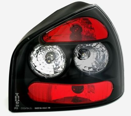 Πίσω φανάρια για Audi A3 (1996-2000) - μαύρο - σετ 2τμχ.